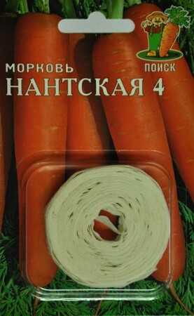 Морковь Нантская 4, лента 8м Поиск