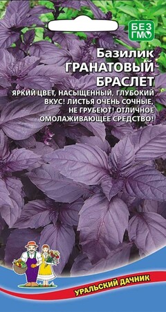 Базилик фиолетовый Гранатовый браслет, 0,25г Уральский дачник